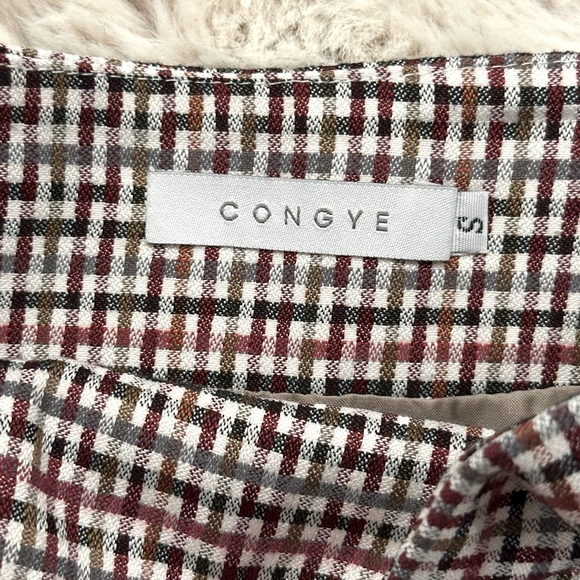 Mini Skirt Houndstooth Print Sz S - Picture 4 of 4